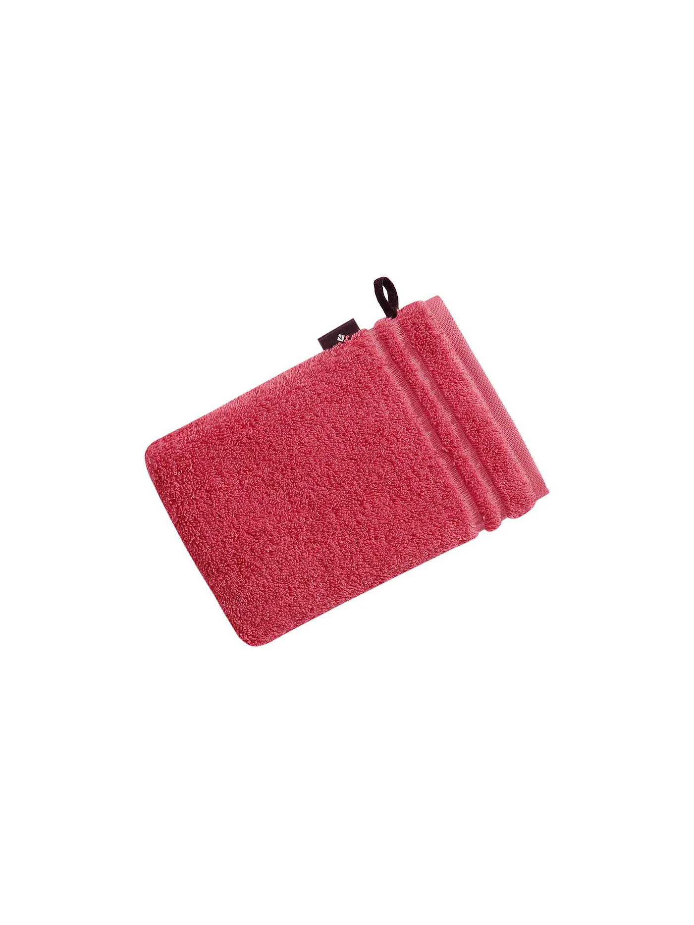 VOSSEN | Waschhandschuh "Vienna Style" 16x22cm (Slate Grey) | rosa